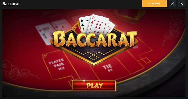 An image from BetWhale showing an online Baccarat interface, illustrating how to play Baccarat online.